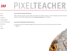 Tablet Screenshot of pixelteacher.de